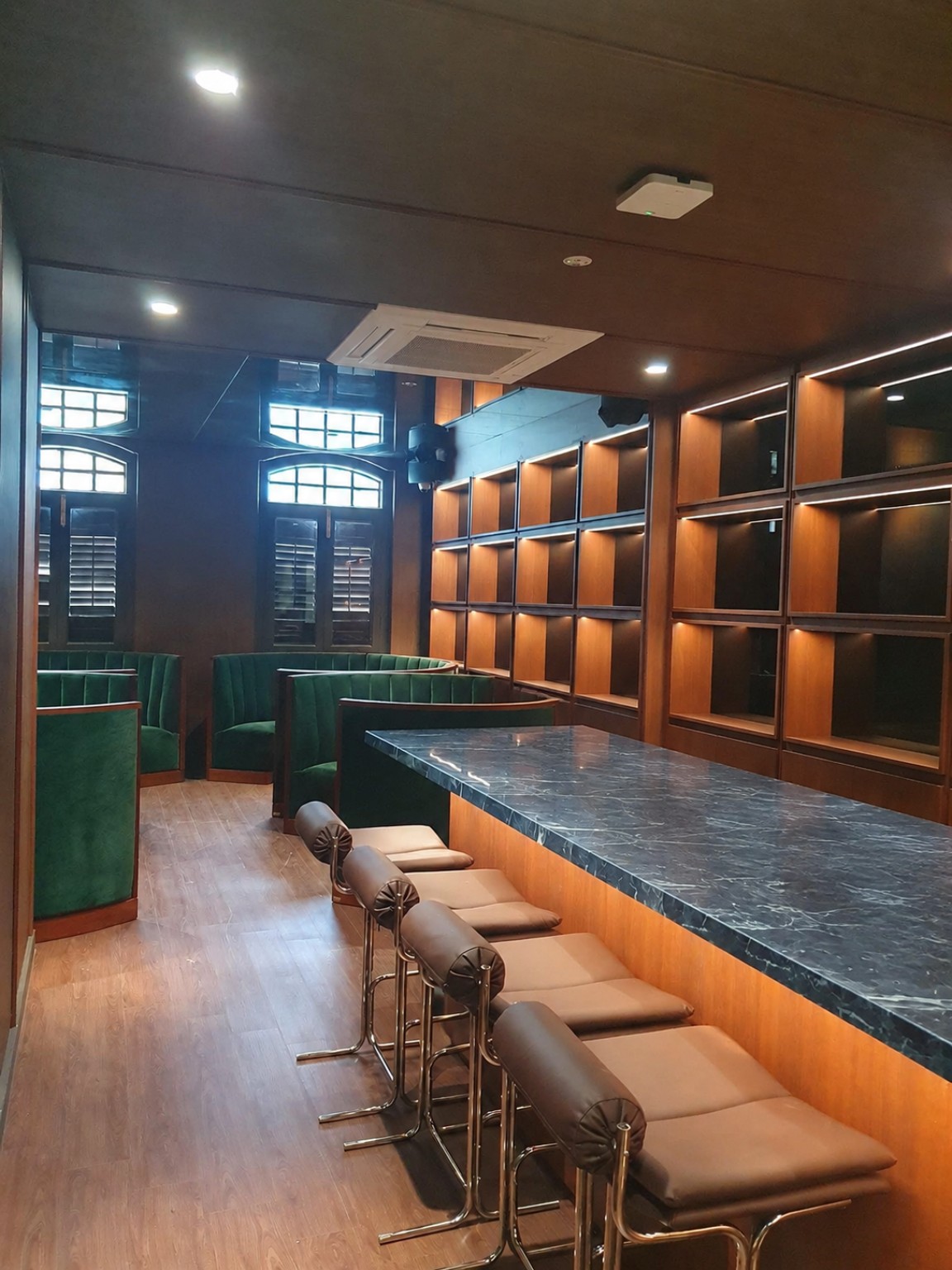 Commercial carpentry and interior project in Singapore