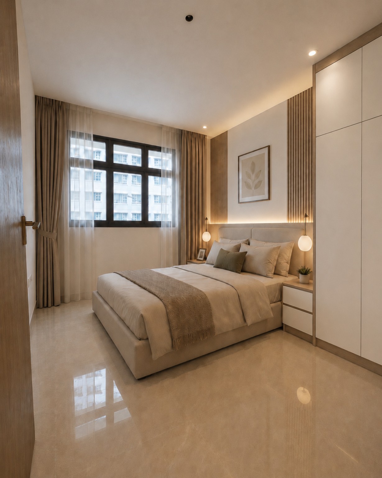 Built-in bedroom wardrobe and storage carpentry