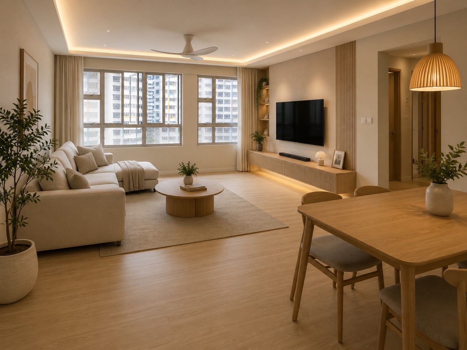 Residential interior renovation and custom carpentry in Singapore